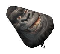 Smiling Gorilla - Funda de cojín para asiento de bicicleta, suave, acolchada, cómoda, impermeable, para bicicleta de carretera, con cordón, repuesto para bicicleta de montaña