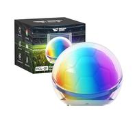 Smiling Shark FCL-01 Luz Nocturna, Super Brillante 6 Modos RGB Mini Luz de Fiesta Ultracompacta en Forma de Balón de Fútbol Portátil Recargable Lámpara de Camping para Ver el Partido Fiestas Exterior