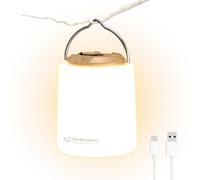 Smiling Shark Lámpara Camping, Camp Lamp Recargable Mini & Portable Luz Cálida Ajustable 3 Modos de Luz Tienda Impermeable Para Adultos & Niños Pesca Acampar Emergencia, LED-Camping-Lámpara-Mini