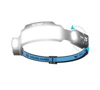 Smiling Shark Linterna Frontal, Brillante Linternas Cabeza LED Recargable con 6 Haz Ancho & Foco Ajustable Sensor de Movimiento 6 Modos 2400 mAh Lámpara Cabeza para Ciclismo Pesca Camping Correr