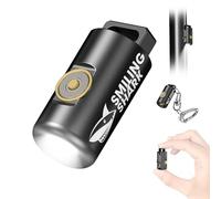 Smiling Shark Linterna Mini 03, Ultra Brillante Para Llavero Compacta Y Nómada, Multi-Modos, Recargable, Resistente A Salpicaduras Y Golpes, Para Casa, Exterior, Camping, Emergencia
