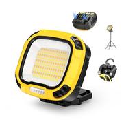 Smiling Shark Luz de Trabajo, Lámparas de Inspección 5000mAh Recargable Impermeable de Iluminación Magnético 18 Modos de Luz Portátil Linterna Taller para Working Inspeccion Cámping Reparación Garajes