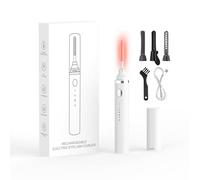 Smiling Shark Rizador Pestañas Calentado, 360°Cepillo de Pestañas Térmico con 3 Temp & 5s Rápido【Alargar/Definidora/Rizar】Rizador Pestañas 3 en 1 Para Todas Las Formas Ojos