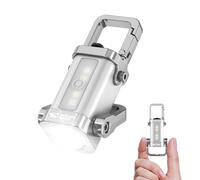 Smiling Shark TP-01 Mini Linterna, Linterna LED Llavero 400 Lúmenes COB Recargable Tipo-C Multi-Modos (Alto/Bajo/Intermitente/SOS) para Exterior Viajes Emergencias (Lote de 1) (1 PACK)