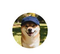 Smiling Shiba Inu - Juego de 4 ambientadores de coche con aroma a lavanda de larga duración para el interior del vehículo, decoración de fragancia impresa de doble cara para armarios de coche y hogar