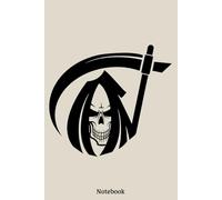 Smiling Skull of Death Notebook: Diary, Matte Finish Cover, Planner, Journal, 6x9 120 Pages, Lined College Ruled Paper