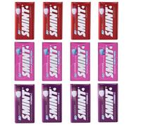 Smint Caramelos Sin Azúcar en Lata Metálica - 6 Sabores Diferentes en Packs (4 Fresa, 4 Bubblefresh y 4 Frutos Rojos) - 12 Unidades