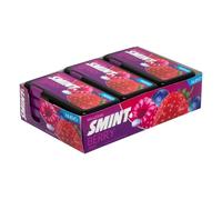 Smint Flat Dispenser Berry Mix, Caramelos Comprimidos Sin Azúcar, 12 uds