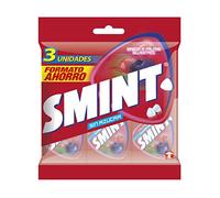 Smint Tabs Frutas Silvestres, Caramelo Comprimido sin Azúcar, 3 x 8g