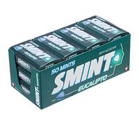 Smint Tin Eucalipto, Caramelo Comprimido Sin Azúcar - 12 unidades de 35 gr. (Total 420 gr.)