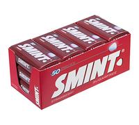 Smint Tin Fresa, Caramelo Comprimido Sin Azúcar - 12 unidades de 35 gr. (Total 420 gr.)