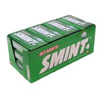 Smint Tin Hierbabuena, Caramelo Comprimido Sin Azúcar - 12 unidades de 35 gr. (Total 420 gr.)