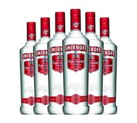 Smirnoff - Vodka, 6 botellas x 1L