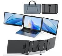 SMISEACOW Triple Pantalla para Portatil - Monitor Portatil S2 14 Pulgadas Portable Doble Pantalla portatil FHD 1080P Pantalla portatil Extensible Compatible Con13 A 17,3 Pulgadas Laptop