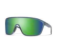 Smith Gafas de sol unisex Boomtown Performance, marco de cristal de piedra mate, lente de espejo verde ChromaPop