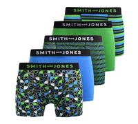 Smith&Jones Riggon Hombre 5pk Informal Bóxers Cómodo Ropa Interior Multicolor