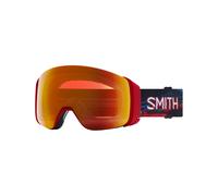 Smith - Máscaras de esquí - 4D Mag Crimson Glitch Hunter / Chromapop Everyday Red Mirror - Rojo Rojo one size