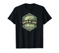 Smith Mountain Lake Virginia 1963 Diseño de Peces Camiseta gráfica económica