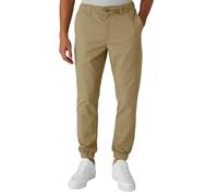 Smith & Solo - Pantalones chinos para hombre, de algodón, con cordón, para el tiempo libre, pantalones de trabajo para hombres, con cordón, joggers, chinos, largos, beige, M