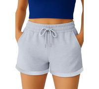 Smith & Solo Pantalones Cortos de Algodón Mujer, Short Deportivo para Fitness, Correr, Yoga - Ropa de Verano