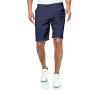 Smith & Solo Pantalones cortos para hombre - Pantalones cortos chinos de algodón, bermudas de verano, pantalones cortos para correr para hombre, pantalones deportivos de entrenamiento, azul marino, S