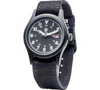 Smith & Wesson Reloj militar para hombre, 3 correas de lona intercambiables, resistente al agua hasta 3 ATM, indicación de la fecha, cristal resistente a los arañazos, adecuado para actividades al