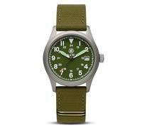 Smith & Wesson Reloj militar para hombre, 3 correas de lona intercambiables, resistente al agua hasta 3 ATM, visualización de la fecha, cristal resistente a los arañazos, reloj de estilo militar para