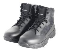 Smith & Wesson Scout - Botas tácticas militares para hombre con puntera pulida, cremallera lateral, para el trabajo, combate, soldados de combate (6-8 pulgadas), Negro-15,2, 42 EU