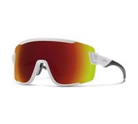 Smith Wildcat Semi Montura Gafas de Sol Blanco / 2 Lentes Chromapop Rojo