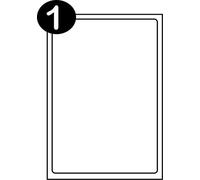 SmithPackaging Etiquetas autoadhesivas A4, 1 etiqueta por hoja, 100 hojas, 199,6 x 289,1 mm, 100 etiquetas,