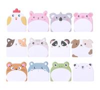 Smivyhp 24 notas adhesivas pequeñas para niños, 12 estilos, diseño de animales, pequeños regalos de cumpleaños infantiles, regalos divertidos para la escuela, el hogar, la oficina, bolsas (estilo 2