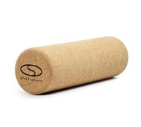 SMJ - Rodillo para fascia de corcho para masaje, rodillo de fitness, fabricado con material de corcho, yoga, pilates, gimnasia y fitness, automasaje, tabla de equilibrio, rodillo de corcho, 10 x 33 cm