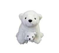 SMJWH Adorable Peluche de Oso Polar Madre e Hijo, ultrasuave, muñeco abrazable, Regalo la Fauna ártica