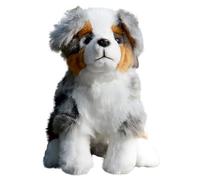 SMJWH Adorable Peluche de Perro Pastor Australiano, Realista, muñeco Animal Suave, Regalo