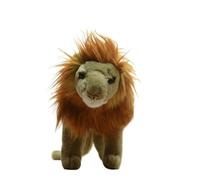 SMJWH Juguete de Peluche de león de pie Realista, Animal de Peluche Suave del Rey de la Selva de Pelo Largo, Regalo de decoración de habitación con temática de Vida Silvestre for