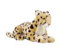SMJWH Juguete de Peluche de Leopardo Realista, Guepardo Manchado Amarillo, muñeco Suave de Peluche for, Regalo de cumpleaños, decoración de guardería de Vida Silvestre de la Selva, 53cm
