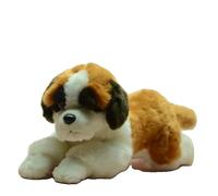 SMJWH Juguete de Peluche Perro Tumbado Realista Grande - Adorable Animal Cachorro con Cabeza inclinable Muñeco compañía Peludo súper Suave for y Amantes Las Mascotas