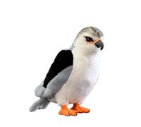 SMJWH Juguete de Peluche Realista Cometa con Alas Negras, Animal Raptor, pájaro Presa Suave Gris y for observadores Aves, Amantes la Naturaleza Regalos