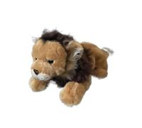 SMJWH León de Peluche Macho, Animal de Peluche Realista con Melena, Suave muñeco del Rey de la Selva, Dos Poses Disponibles, Regalo for y niñas(Prone 27cm)