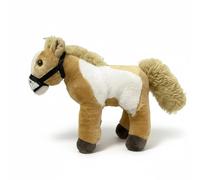 SMJWH Lindo Caballo de Peluche con Cabestro, muñeco Suave for, Animal Realista Que se Abraza, Regalo cumpleaños y Navidad(18cm)