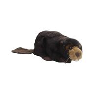 SMJWH Lindo Castor de Peluche con Dientes Grandes y Cola Plana, Suave Animal, Cuerpo 25 cm + 15 - Regalo Ideal for Parejas