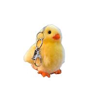 SMJWH Lindo Llavero de Pollito Amarillo, Peluche Realista, Suave y con for Mochila Llave Coche