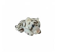 SMJWH Llavero de Peluche de Tigre, Adorno for Bolso de Leopardo de Las Nieves, Animal de Peluche en Miniatura, muñeco Suave y Adorable, Regalo for Mochila o Bolso.(Leopard)