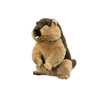 SMJWH Peluche de marmota Realista 25 cm, Suave Criatura del Bosque con Bolas Pesadas, Regalo Adorable y for