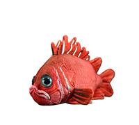 SMJWH Peluche de pez patudo Rojo Realista, Animal de Peluche de pez Ardilla japonés, Lindo Peluche de beryx Rojo, Juguete Suave Ocean Life, 38 cm.