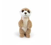 SMJWH Peluche de Suricata súper tierno, Realista, pie, Suave, Ideal for coleccionistas Animales Salvajes(Khaki)