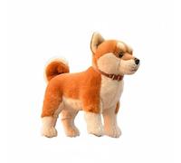 SMJWH Peluche Realista de Shiba Inu, Perro Peluche Suave, Adorable Akita, Cachorro Esponjoso, Tela Felpa, Regalo Ideal for y Amantes los Perros