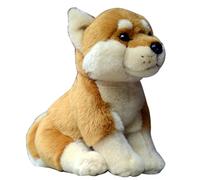 SMJWH Peluche Realista de Shiba Inu Sentado, Perro Peluche, Adorable Cachorro Akita, Regalo cumpleaños for