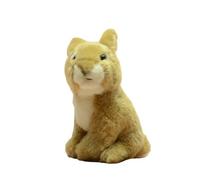 SMJWH Realista Conejo Amarillo/marrón Juguete de Peluche Animal muñeca Liebre sentada, Granja Lindo y Suave for, decoración Regalo Estable