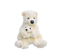 SMJWH Set de Peluche de mamá osa Polar y su Cachorro, muñecos de Peluche Suaves y realistas, Ositos abrazados for y Adultos, Regalo
